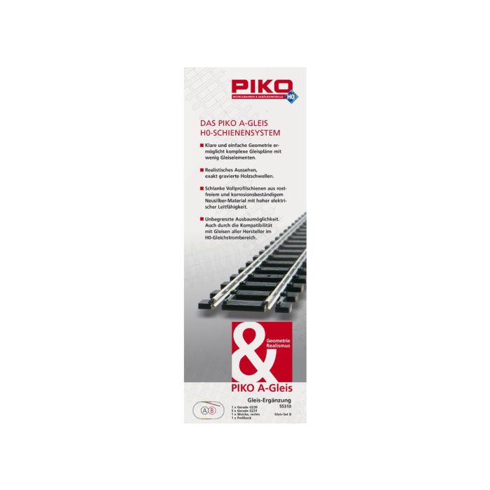 PIKO 55310 - Confezione binari B - Track Set B